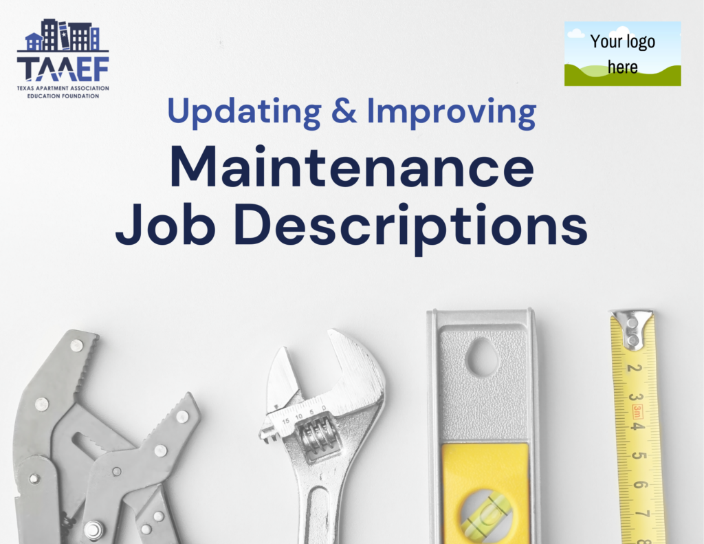 Updating Improving Maintenance Job Descriptions