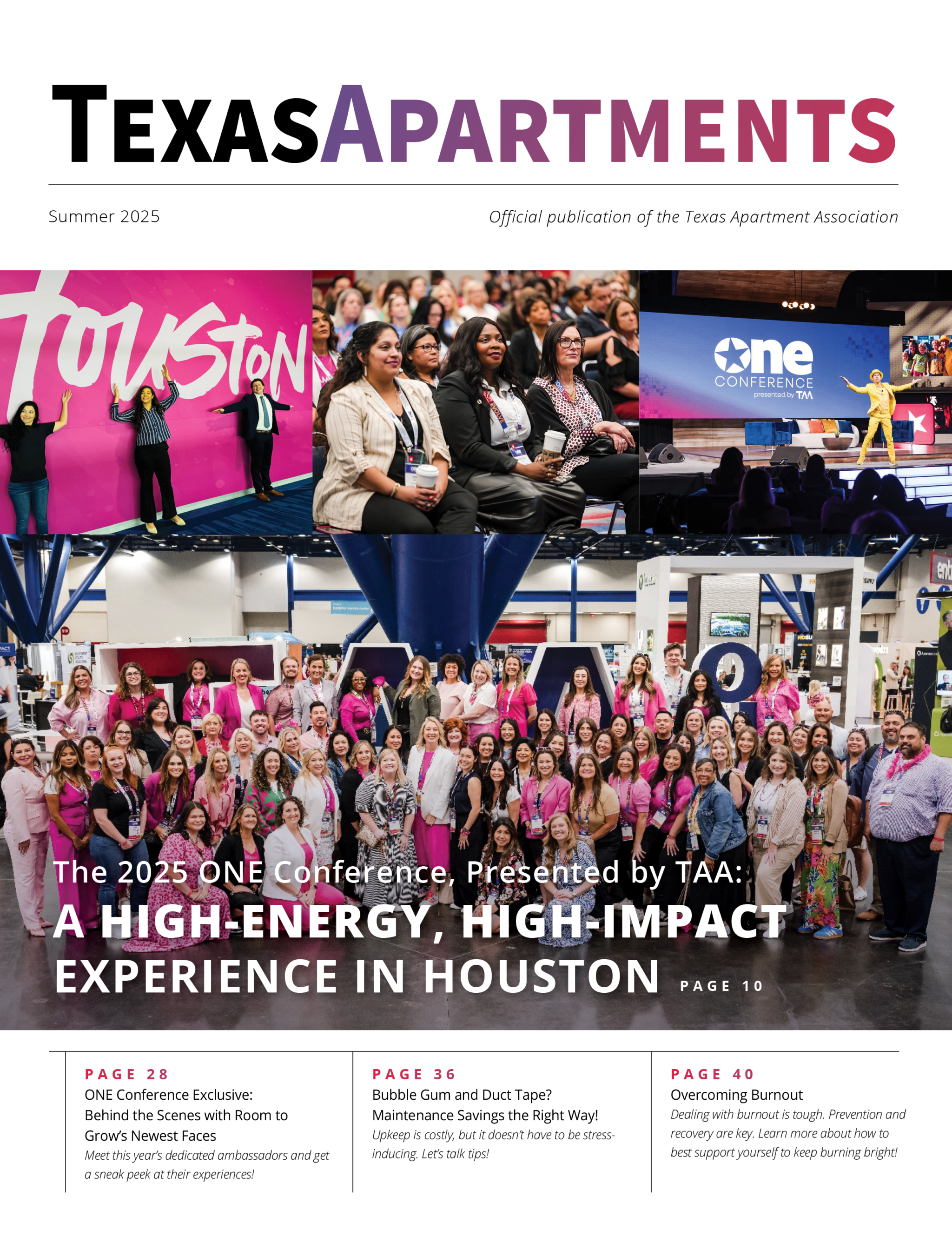 Texas Apartment Association ONE Conference Texas Apartments magazine
