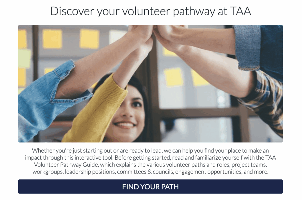Volunteer Pathway Tool