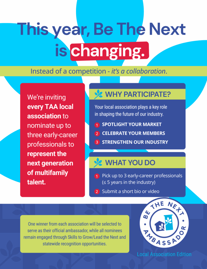 Texas Apartment Association Education Foundation Be the Next Room to Grow Ambassador