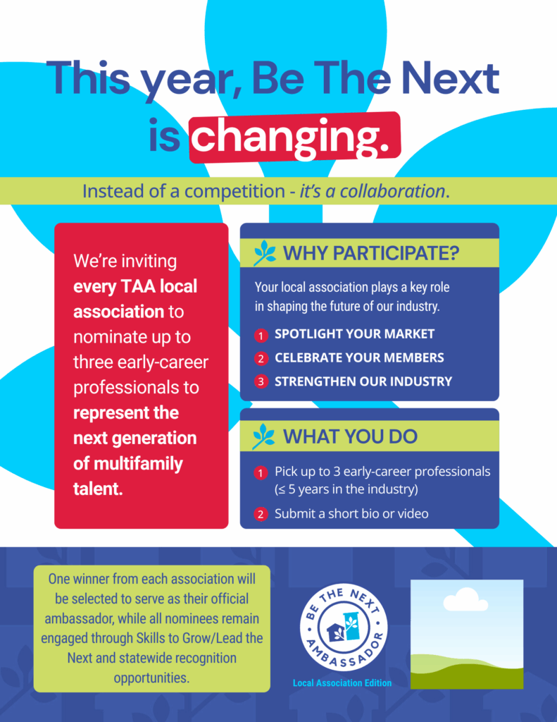 Texas Apartment Association Education Foundation Room to Grow Ambassadors